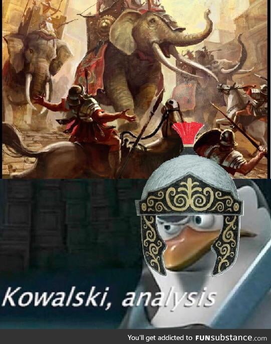 When the Romans saw Hannibal's war elephants (218 BC)