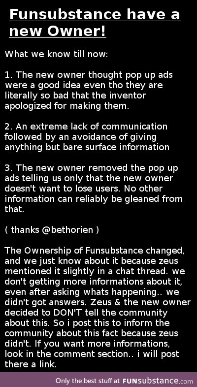 Funsubstance have a new Owner.