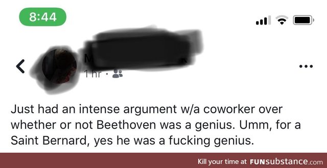 Beethoven was a genius