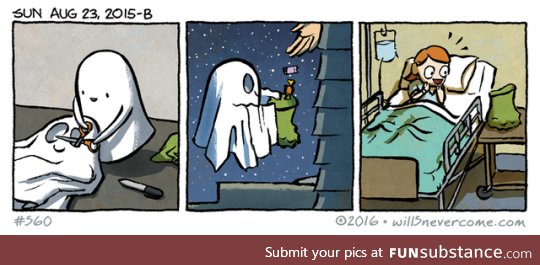 it's never too late to be a nice ghost
