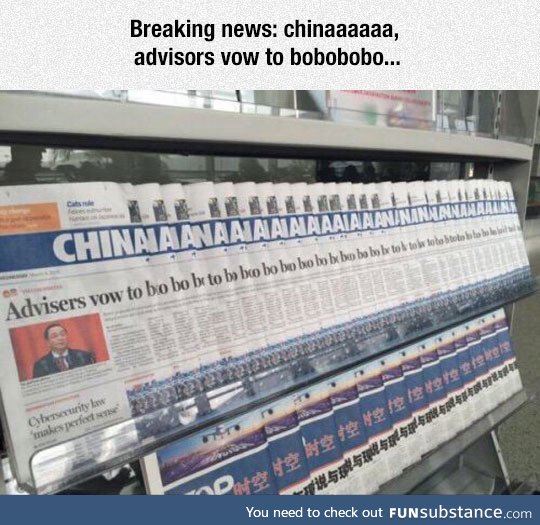 Weird news from china
