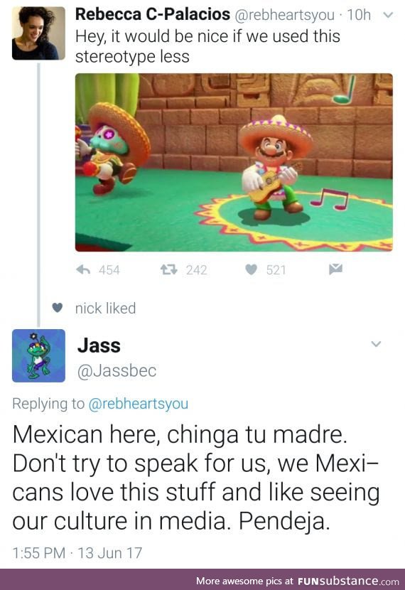 From "Look, it's a Mexican mario, that's hilarious and adorable!" to