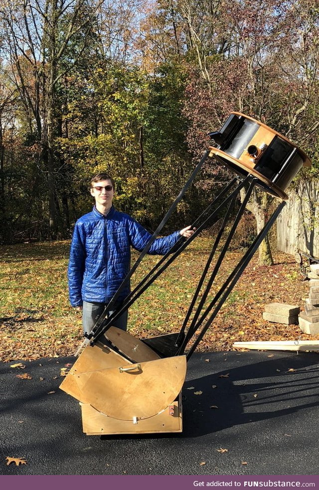 I make telescopes. Here's my 20"/0.5-meter, largest I've built to date