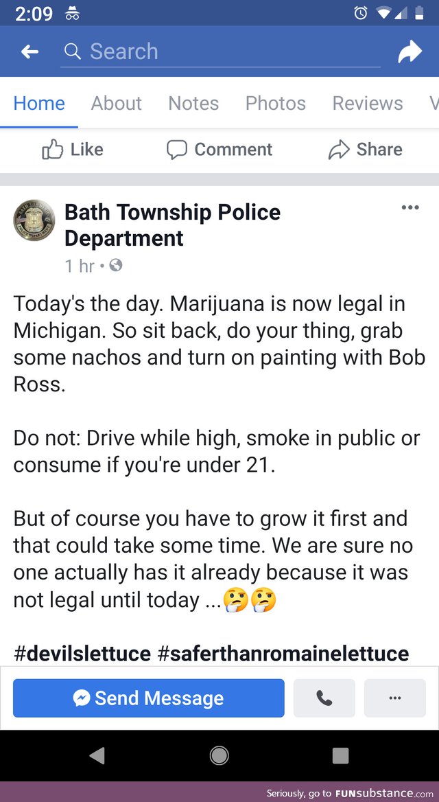 Weed is legal today, the po po got jokes