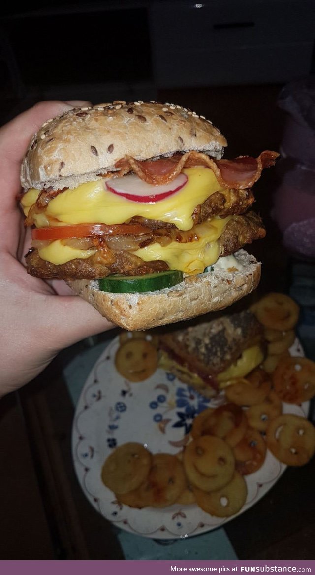 Made my own burger today