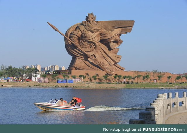 World's most badass statue (God of war, China)