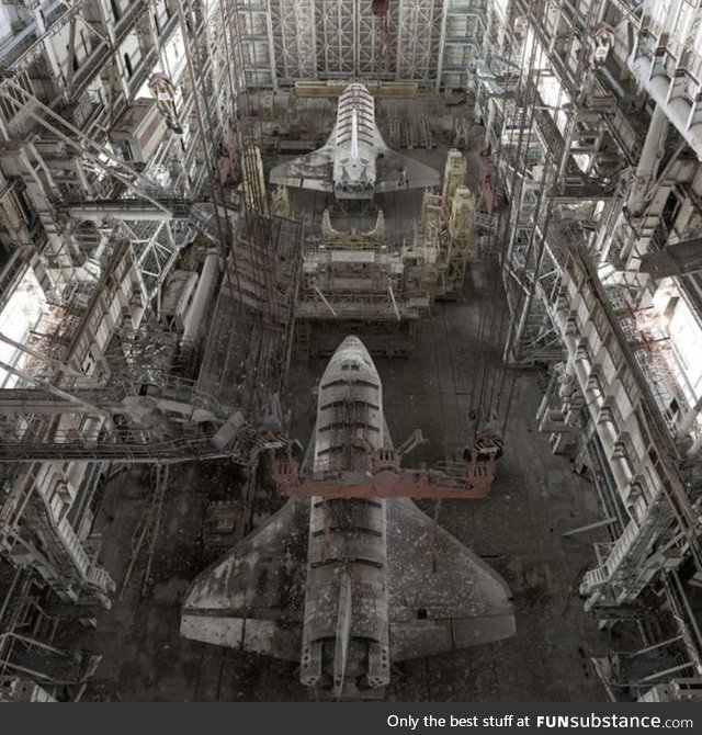 Russian space shuttles left abandoned for 30 years