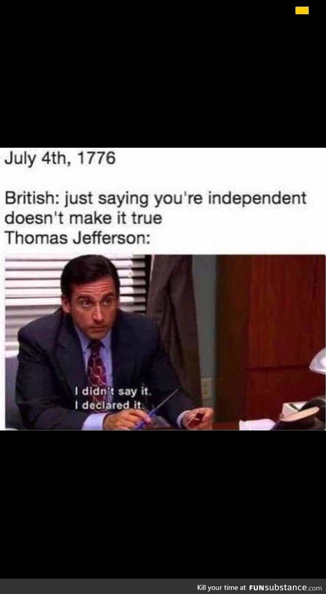 The United States declares its independence form the British Empire, 1776 (colorised)