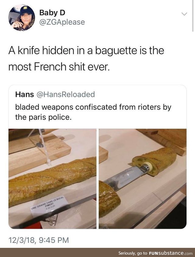 Of course it's french