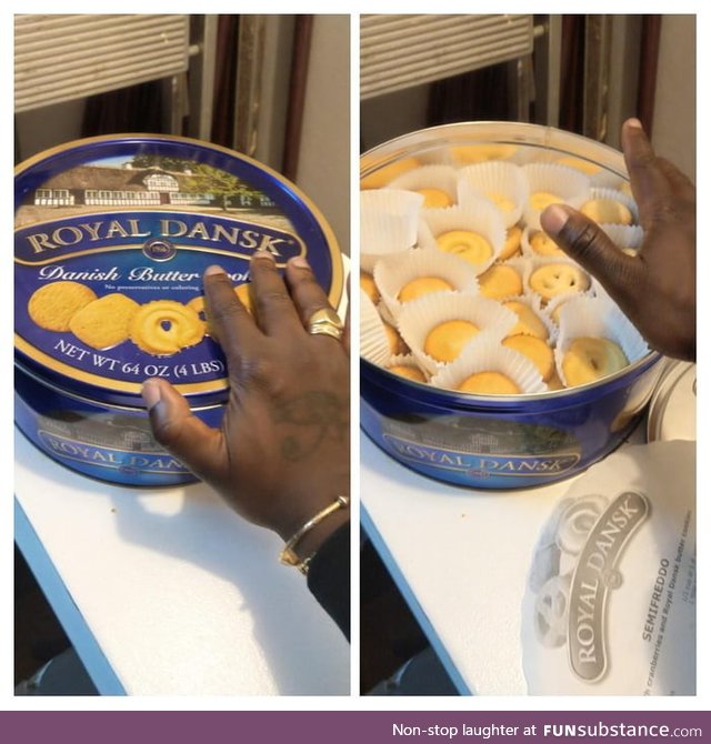 When you open one of these and it has actual cookies instead of sewing supplies or random