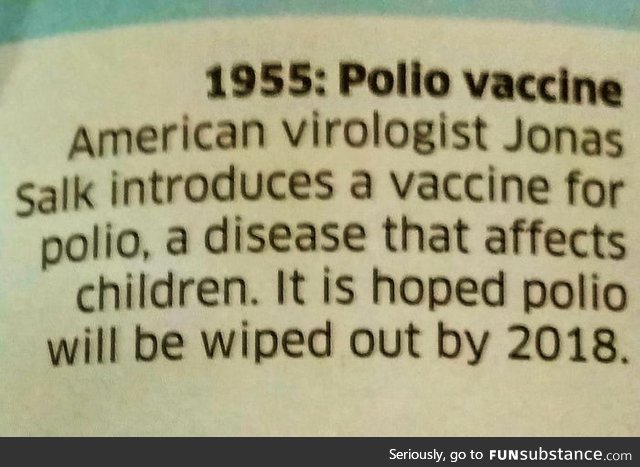 Well that's not possible now. Thanks, moron antivaxxers