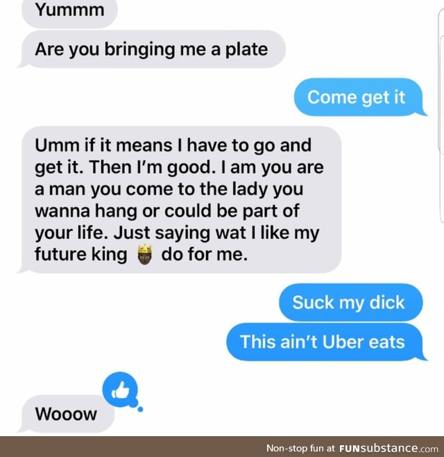This ain't Uber eats