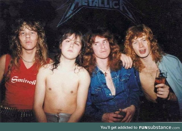 A teenaged Metallica, 1982