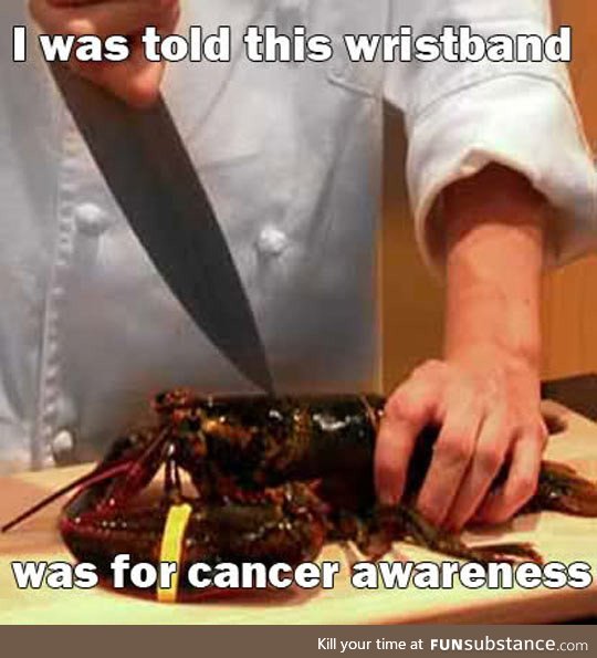 Poor innocent lobster