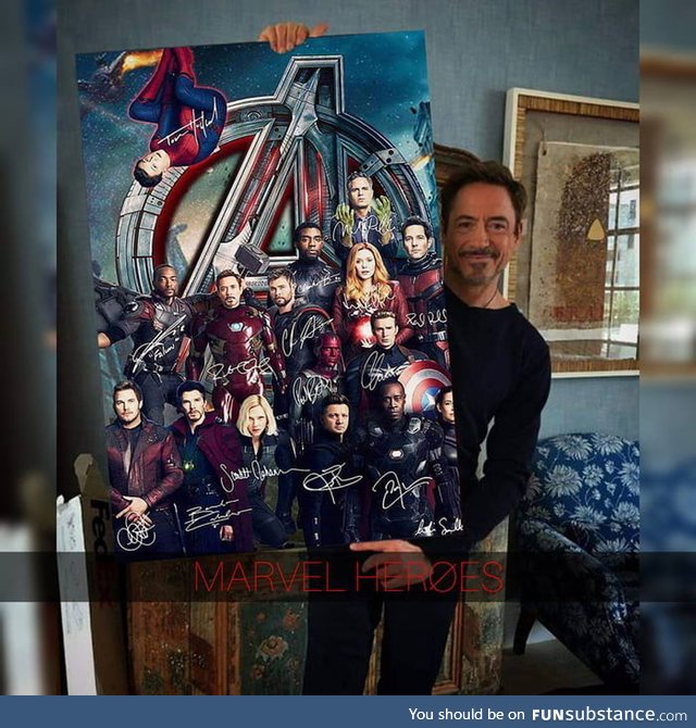 A beautiful painting for the fans love Marvel