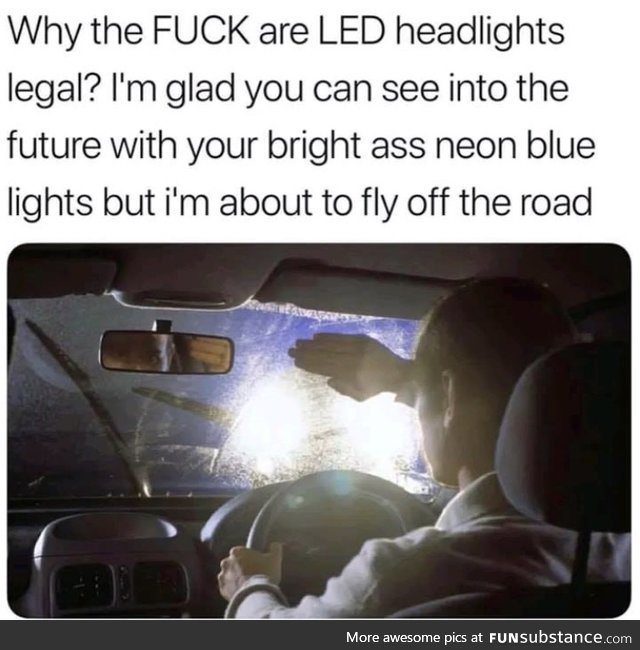 Turn off your high beams