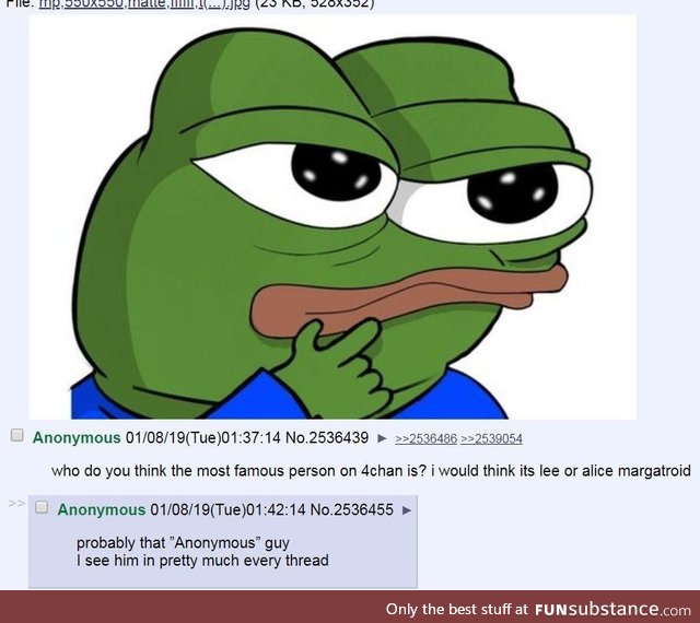 Most famous person on 4chan?