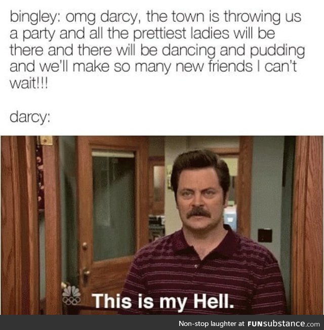 Darcy doesn’t like fun