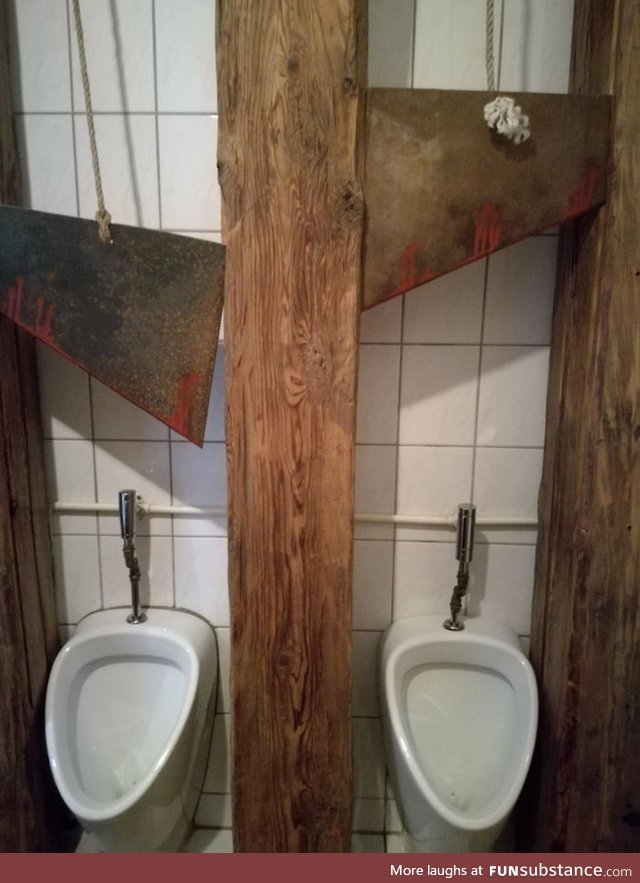 This German restaurant has an funny toilet