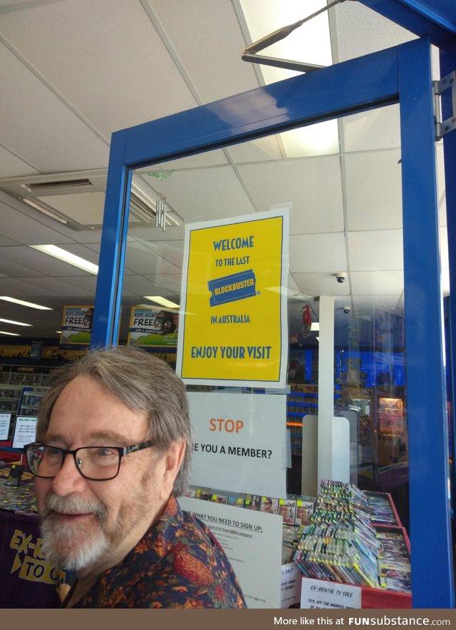My Grandfather and I went to the last Blockbuster in Australia