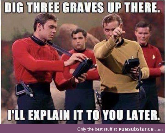 Do as I say redshirts