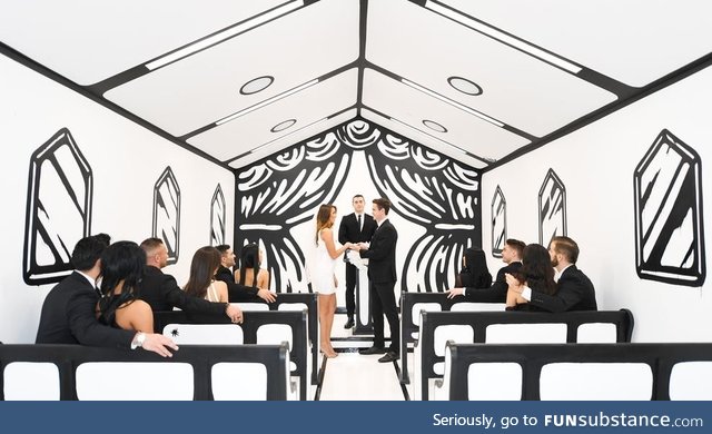 An actual photo of a wedding chapel in Las Vegas