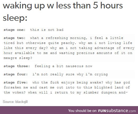 Sleep deprivation in a nutshell