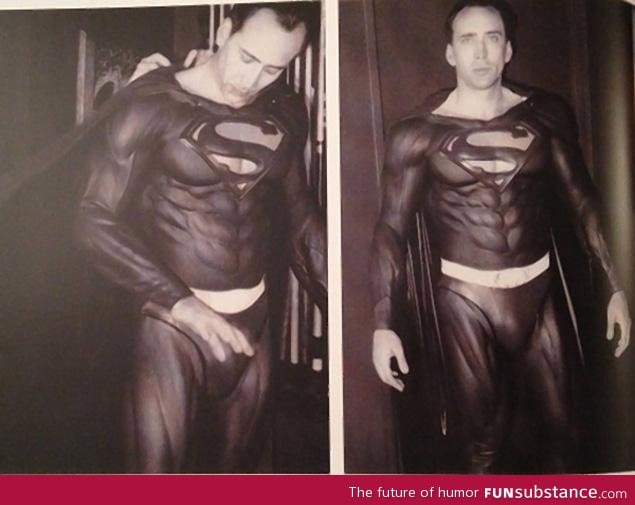 Nic cage almost became superman in the 90's