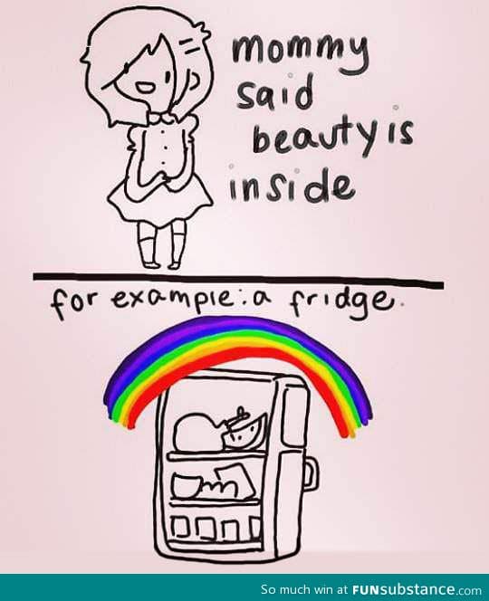 Beauty is always on the inside