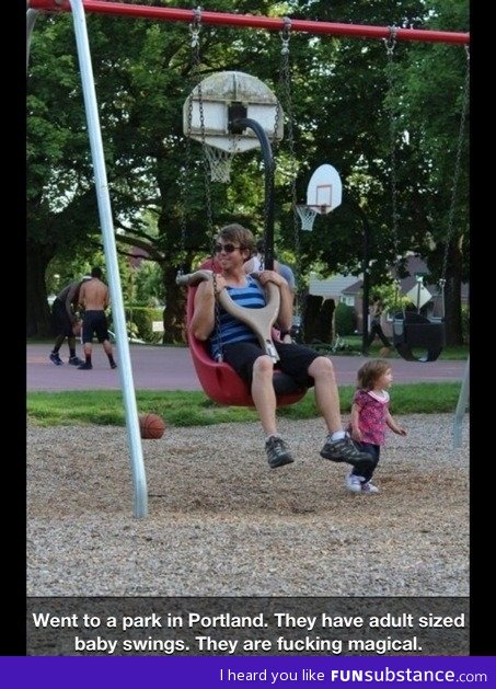 Adult sized baby swing