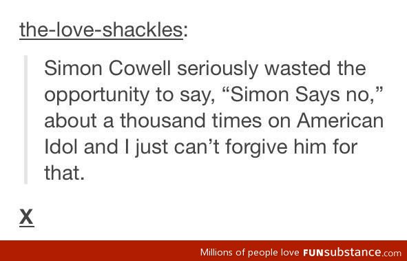 "simon says no"