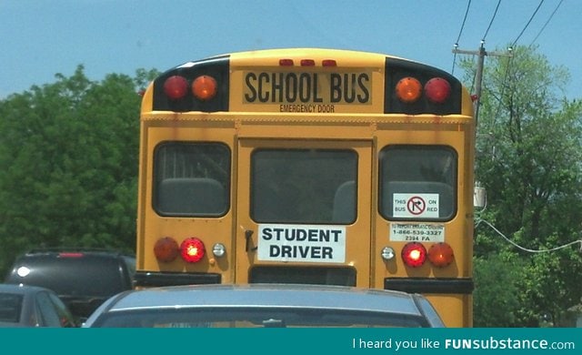 It appears there was a mutiny on this school bus.