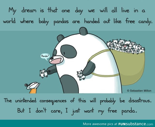 I want my free panda too