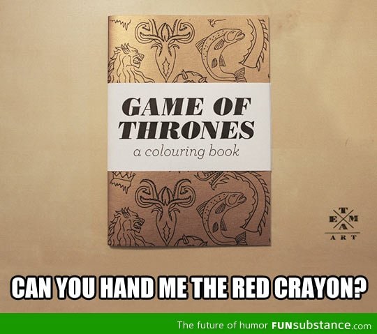 Game of thrones coloring book