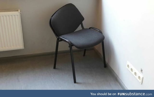 This chair reminds me of stephen hawking