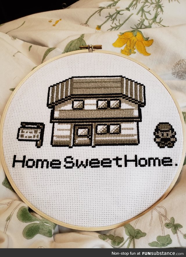 Finished my first big cross stitch project today!