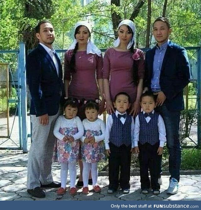 Identical twins married identical twins and have birth to sets of identical twins
