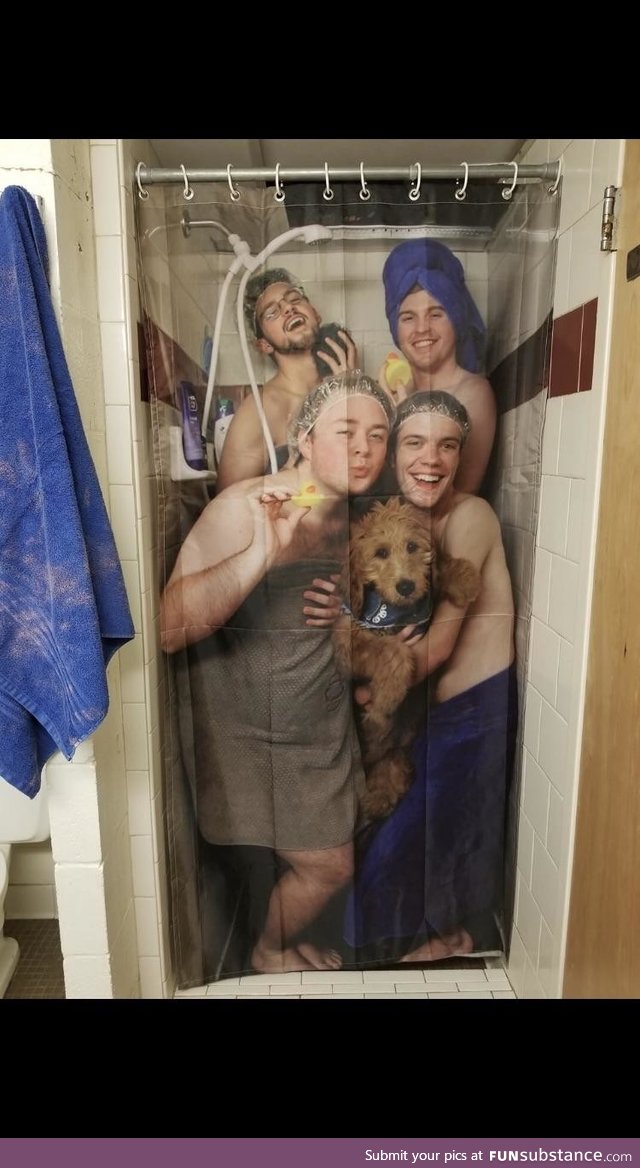 My friend’s roommates’ new shower curtain
