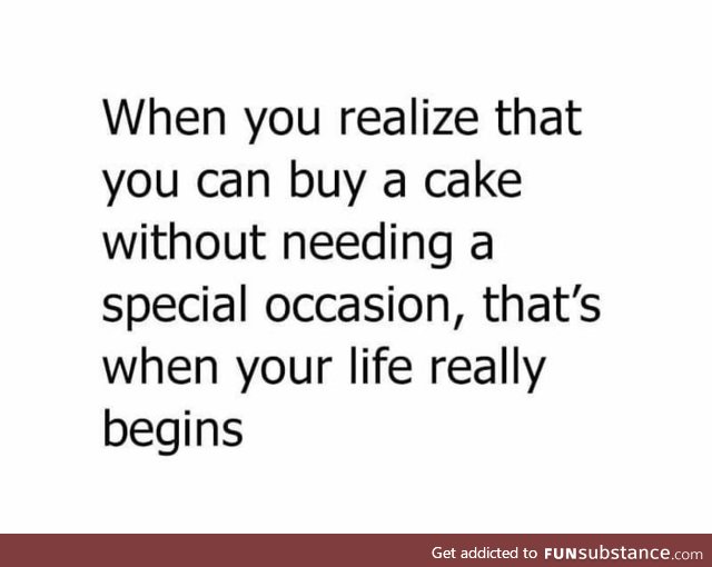 Who doesn't like cake?