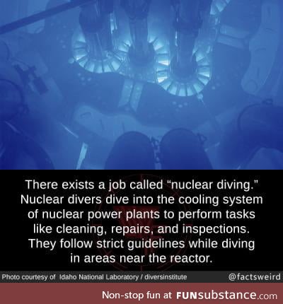 Water is a really good shielding against radiation. Plus the water in Power plants is