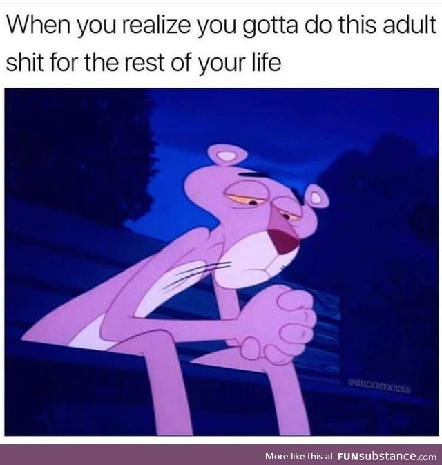 Adulting is no fun