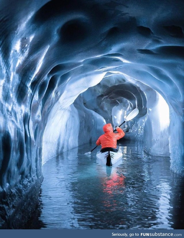 Kayak in Ice Cave