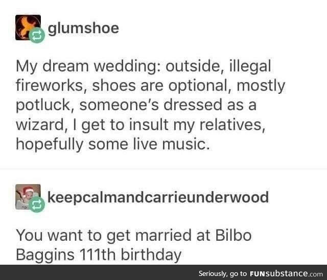 Bilbo did it right