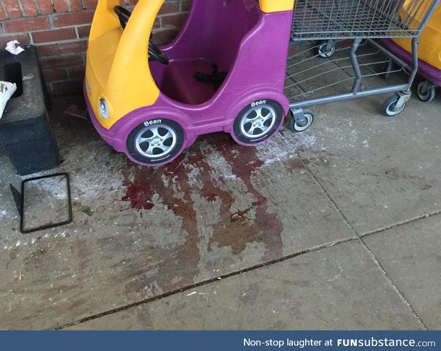 Looks like someone ran over a toddler