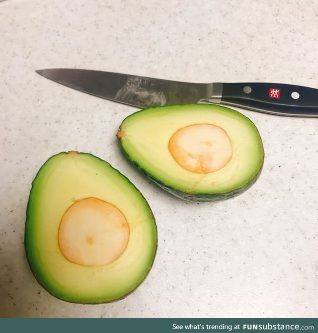 Asked my husband to cut the avocado in half - he said "sure"