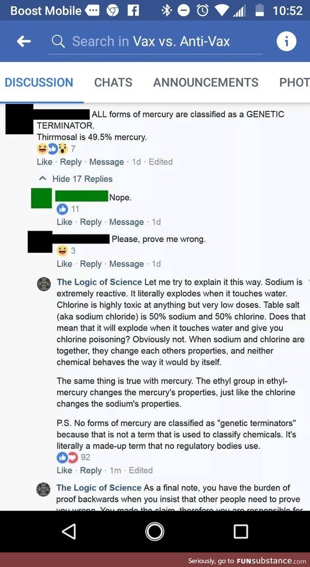 Anti-vaxxer gets roasted