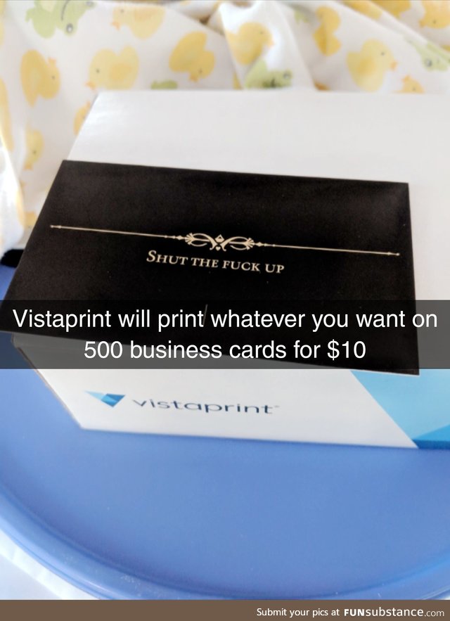 Thank you Vistaprint