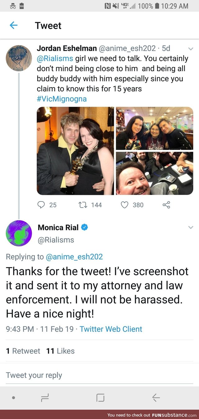 To those who defended/looked up to monica rial