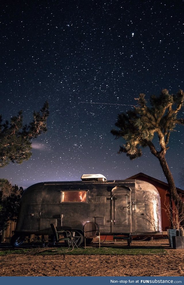 The airstream we stayed in just outside of Joshua Tree National Park