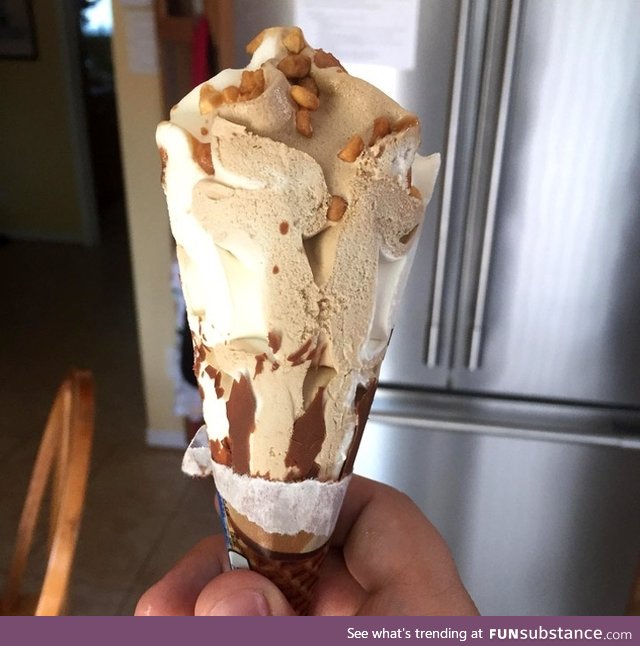 Ice cream with no cone